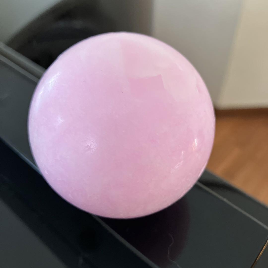 ナルさま専用珍！ピンクアラゴナイト　スフィア　天然石置物