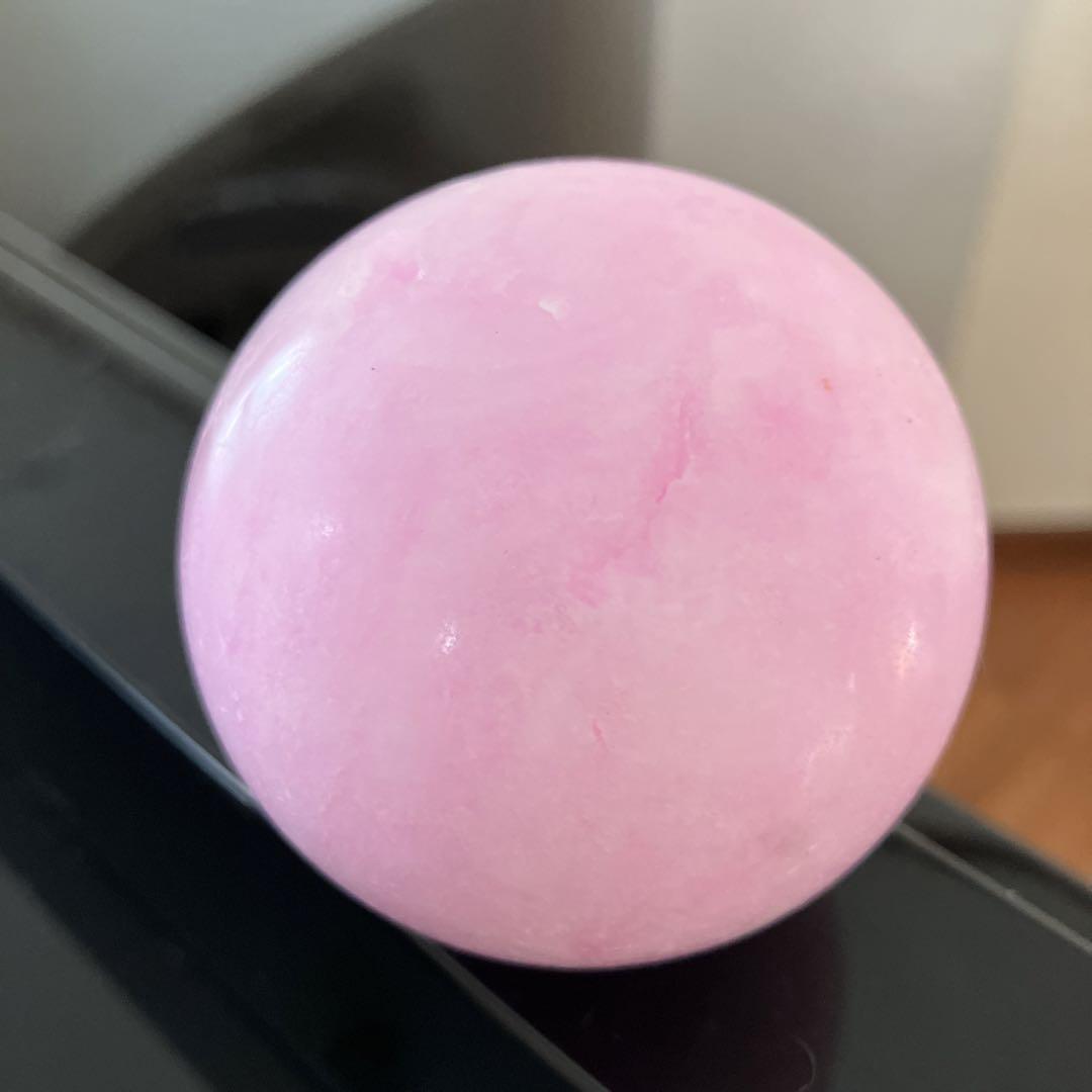 ナルさま専用珍！ピンクアラゴナイト　スフィア　天然石置物