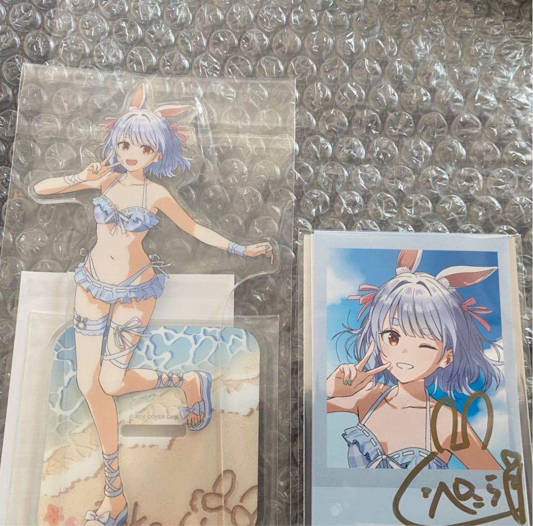 【数量限定ver】兎田ぺこら活動5周年記念　直筆サイン、アクリルスタンド