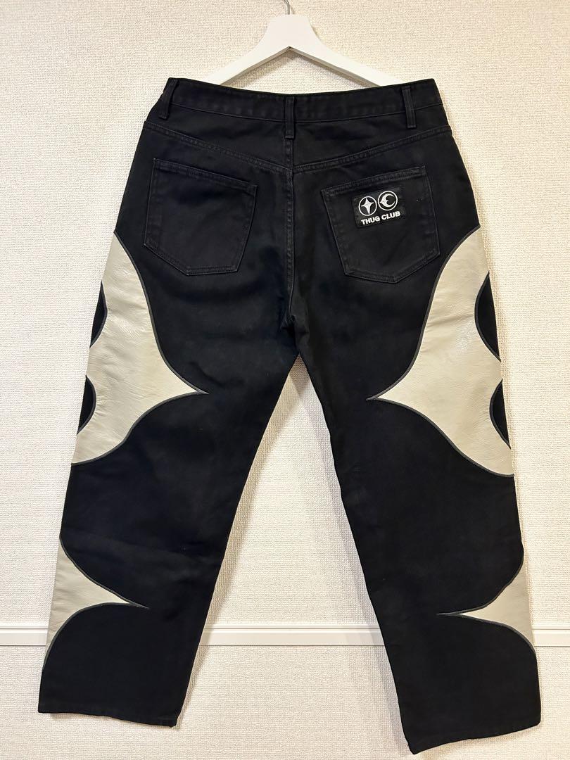 TC Leather Black denim pants BLACK/SIZE1 パンツ