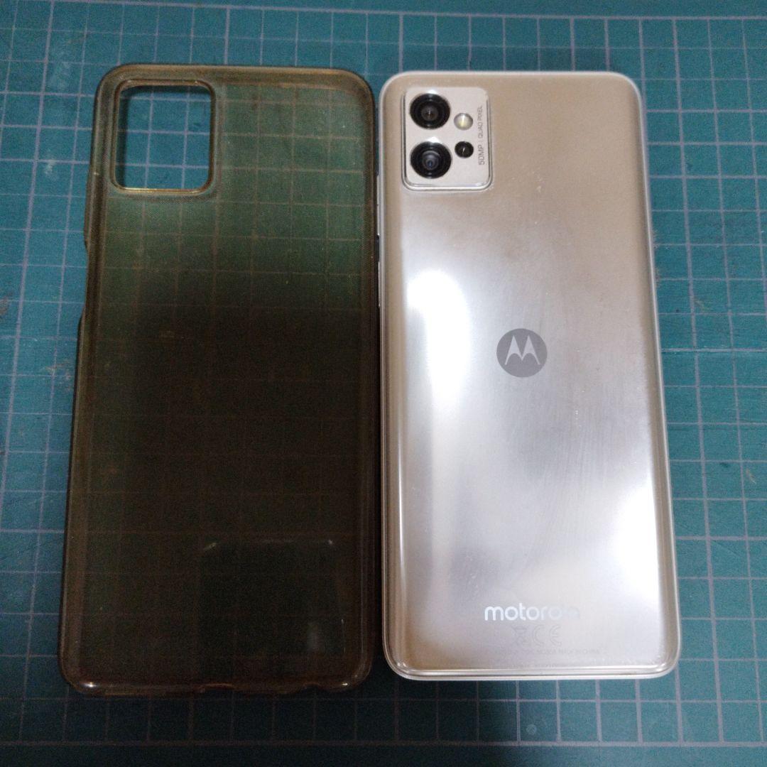 充電不良　Moto G32本体 シルバー 透明ケース付き 充電不良 Moto G32本体 シルバー 透明ケース付き - メルカリ
