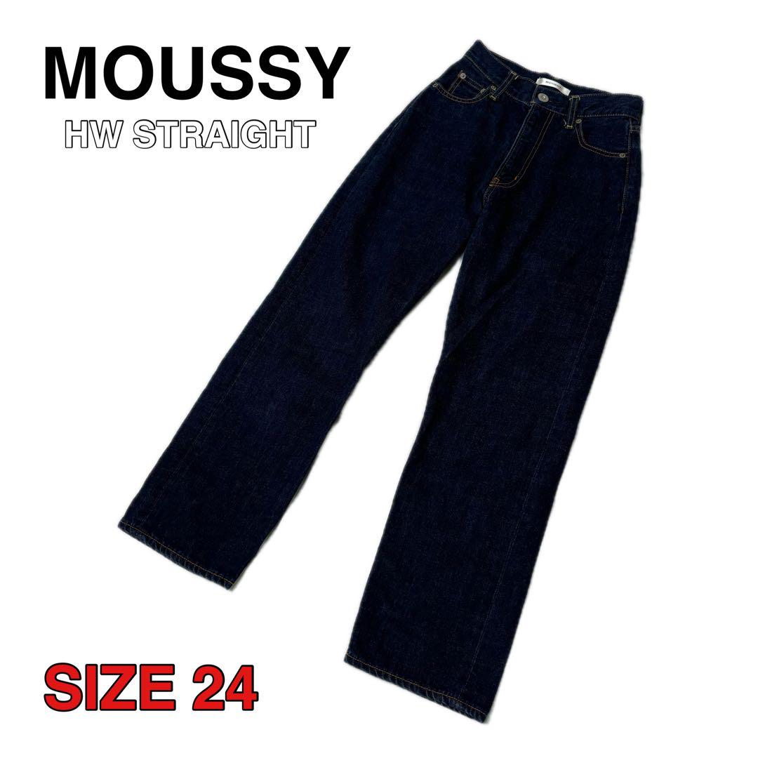 ◉美品◉moussy マウジー　ハイウエステパードデニム　24 moussy - ♡moussy パウダーデニム 24インチ♡NudieJeans DIESEL