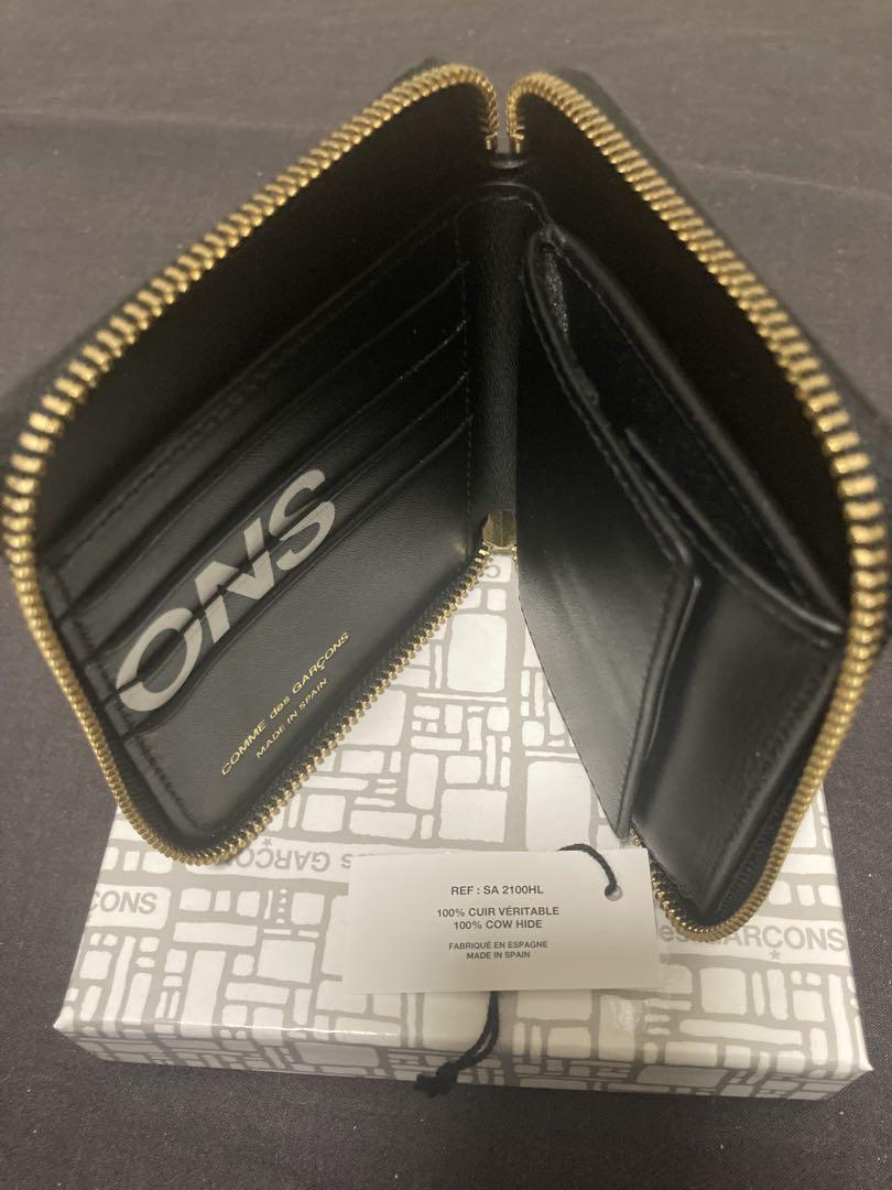 COMME des GARÇONS 二つ折り財布 ブラック
