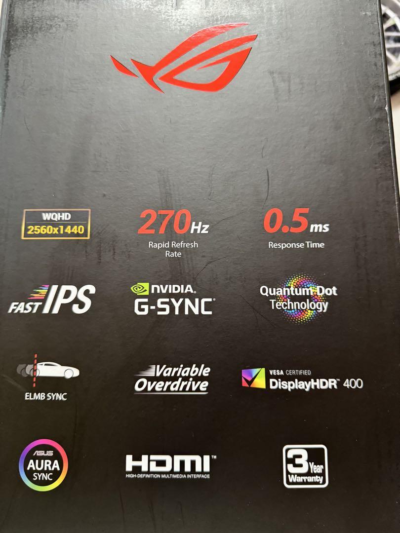 ASUS ROG Strix XG27AQM 270Hz 27インチ WQHD