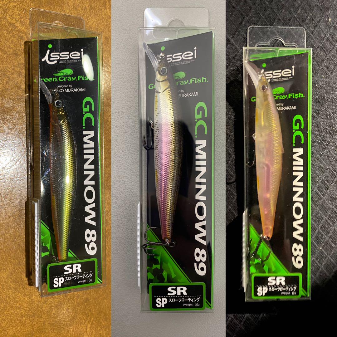 issei 一誠　GC MINNOW 89 SP 3個セット ルアー用品 フィッシング スポーツ・レジャー 人気の新作