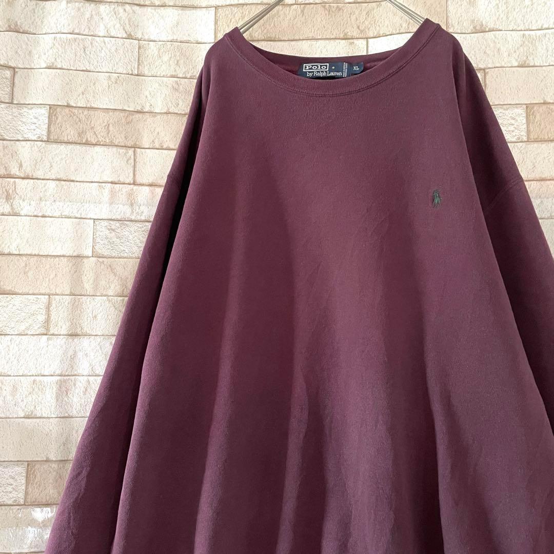 ラルフローレン スウェット ポニー刺繍 裏起毛 ボルドー XL 6,072円