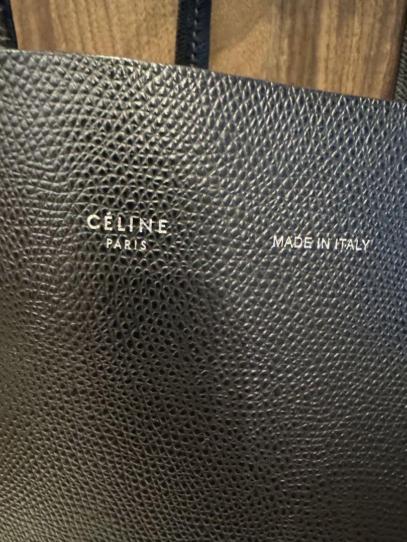 セリーヌ　CÉLINE 黒 カバスモール　レザー トートバッグ