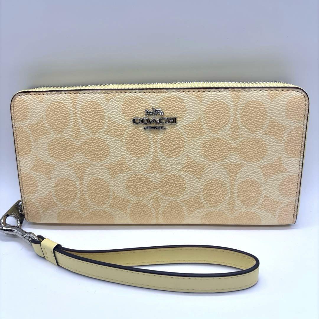 【新品未使用】COACH/コーチ長財布　CW778 イエロー 新品未使用】COACH/コーチ長財布 CW778 イエロー - メルカリ