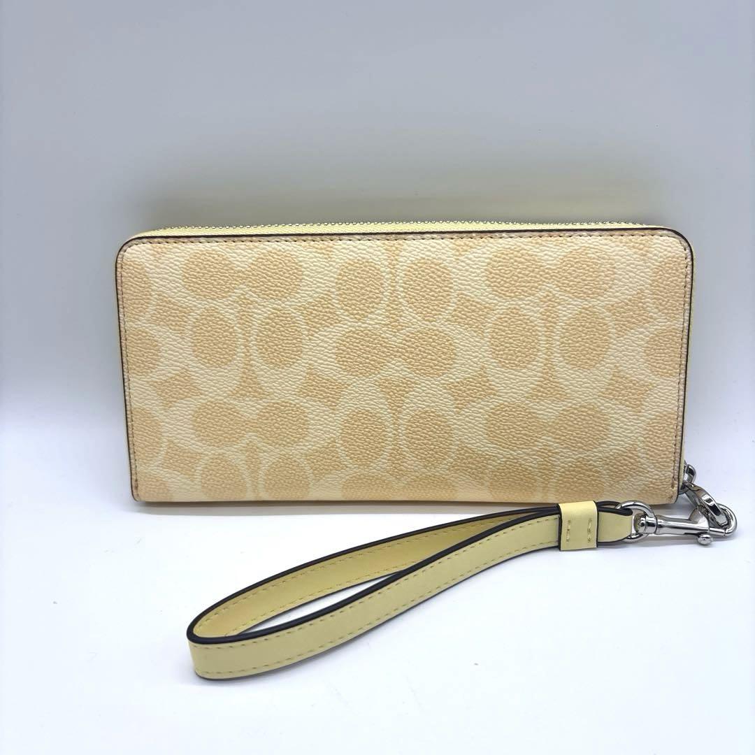新品未使用】COACH/コーチ長財布 CW778 イエロー - メルカリ