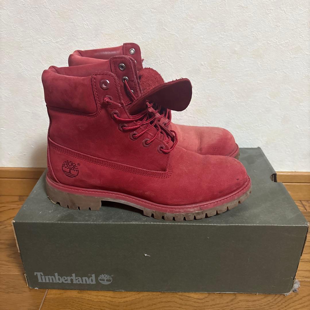 Timberland 本革 レッドブーツ 8½ W Timberland 本革 レッドブーツ 8½ W