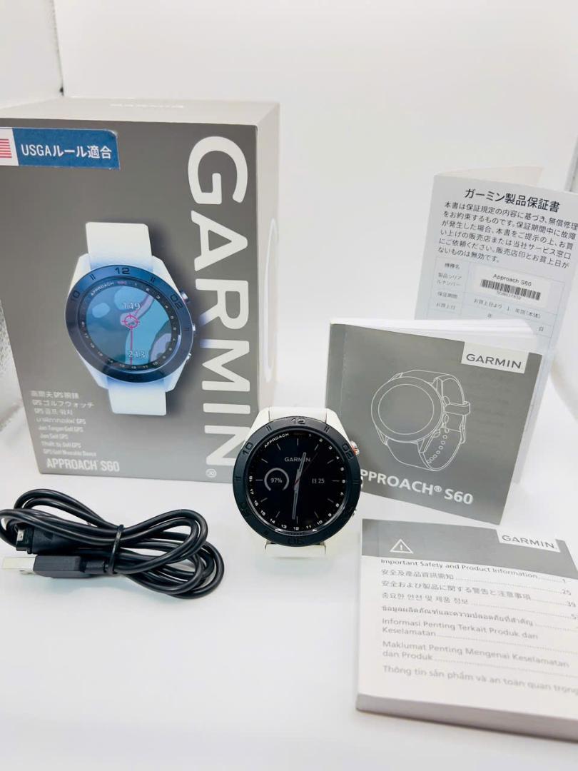 【美品】Garmin ガミン Approach S60 White (7832)
