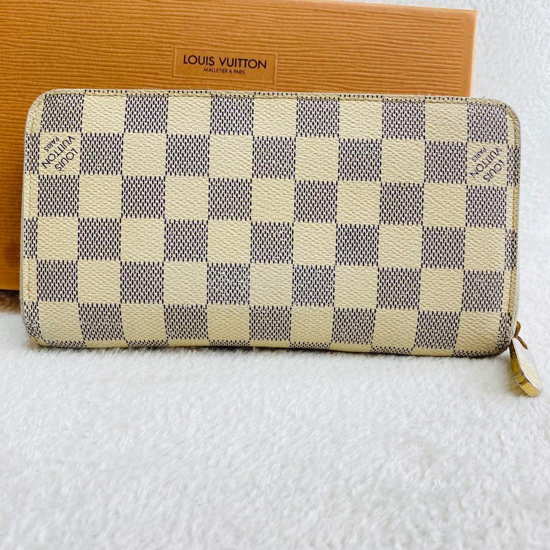 ファッション通販 人気】ルイヴィトン 長財布 ダミエ アズール ラウンドファスナー 小物