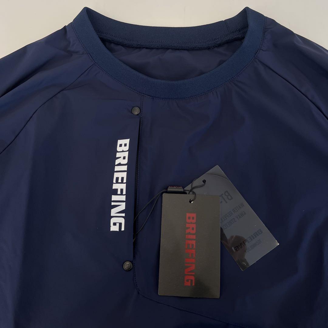 ブリーフィング　POCKETABLE WIND CREWNECK ネイビー