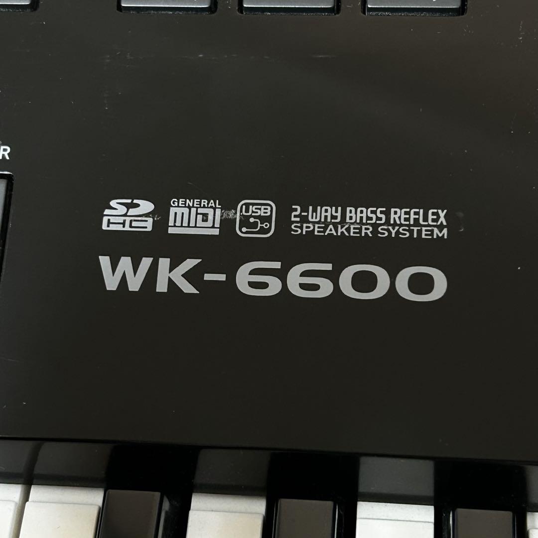 CASIO 電子キーボード WK-6600 76鍵盤 カシオ　700内蔵音色 CASIO カシオ 電子キーボード WK-6600 76鍵盤 700内蔵音色