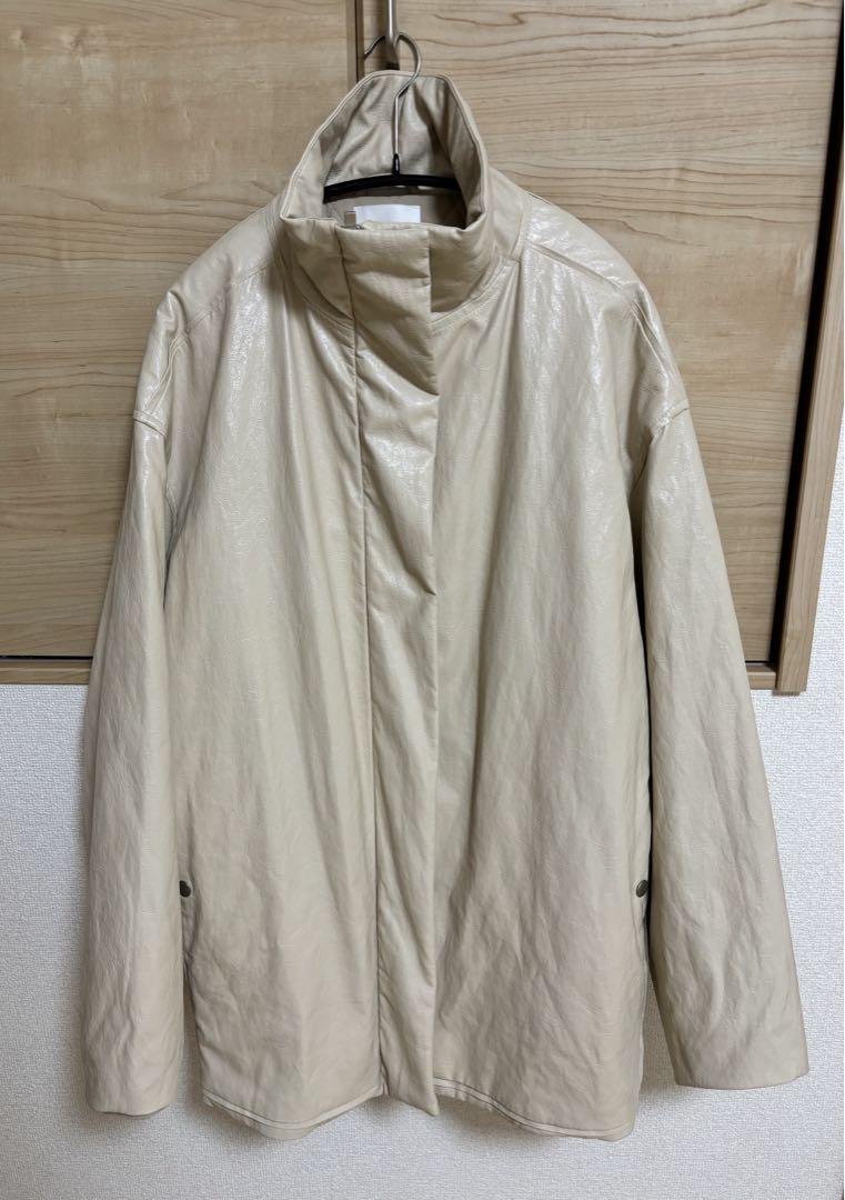 ジャケット・アウター ameri PASTING LIKE FAKE LEATHER JACKET