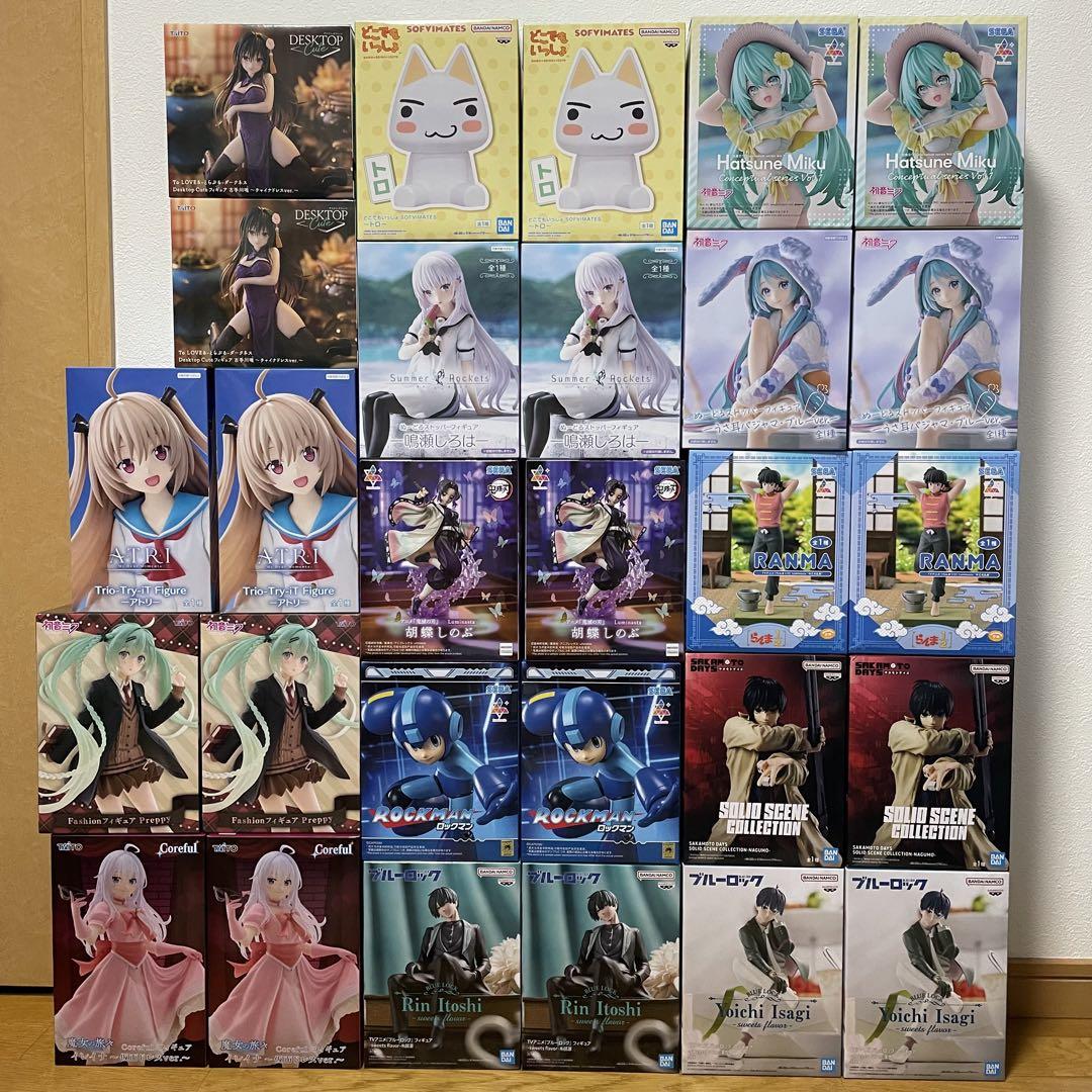 【29個セット】　アニメ　プライズフィギュア　まとめ売り らんま等 プライズフィギュアまとめ売り 28点セット - メルカリ