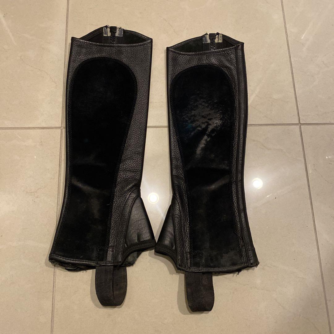 アリアット　黒レザー チャップス・ゲートル