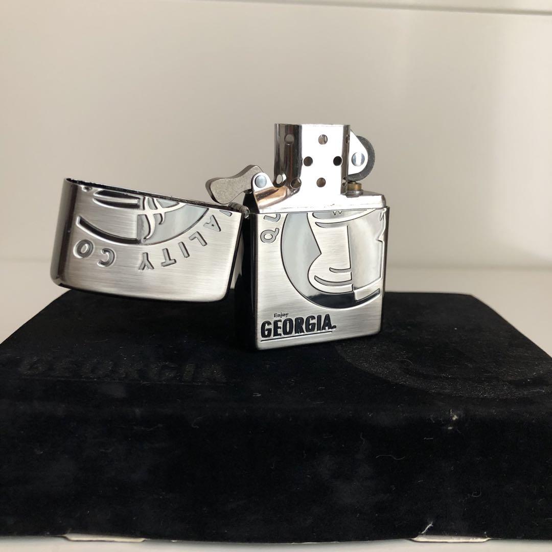 cattttt　非売品未使用ジョージアZIPPO ライターケース付き
