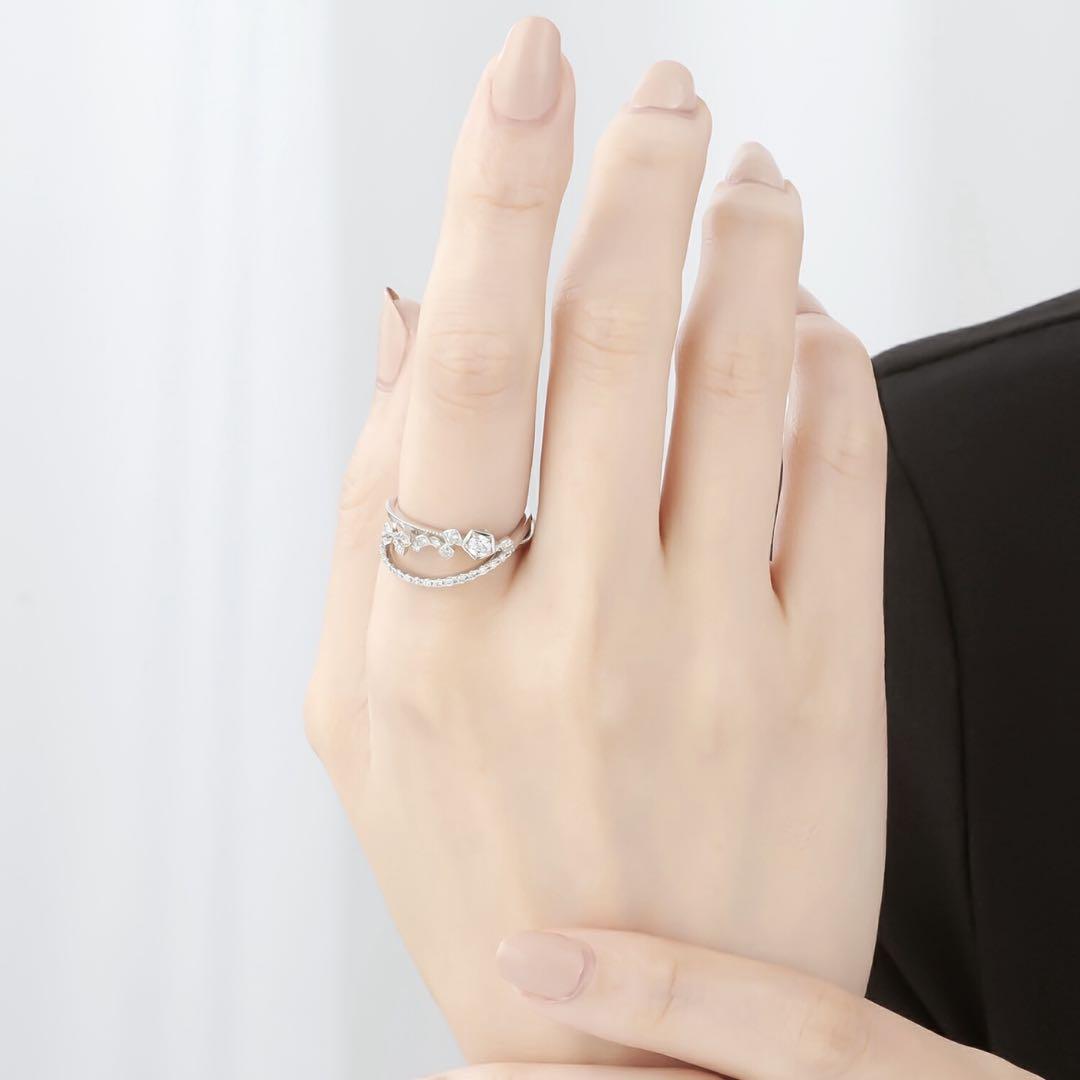 タイムセール　プラチナ リングWish upon a star 0.27ct