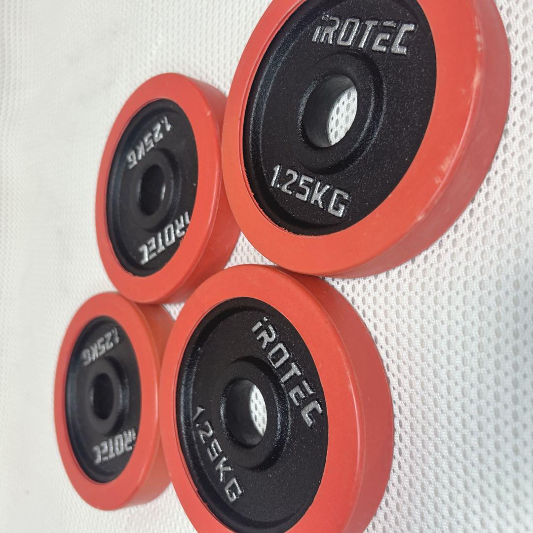 美品　アイロテック iROTEC ラバー付 ダンベル 総重量約20kg バーベル