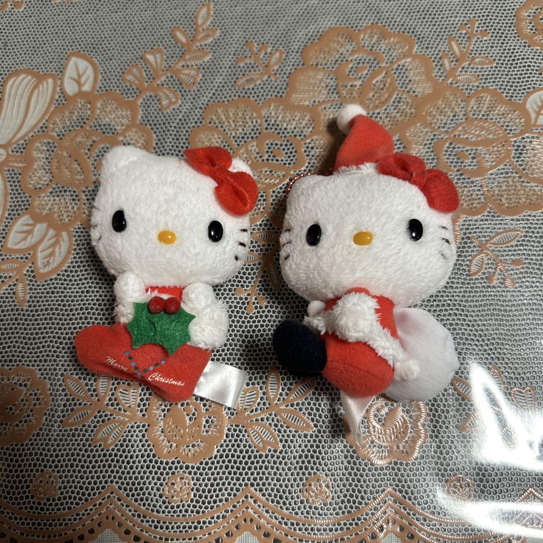 【希少】ハローキティ　クリスマスぬいぐるみセット ハローキティ クリスマス ぬいぐるみ2個セット - メルカリ