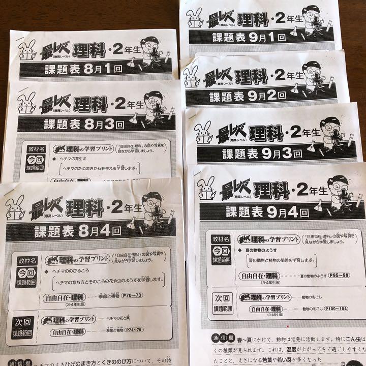 最レベ理科2年(1年分) 最レベ理科2年(1年分)