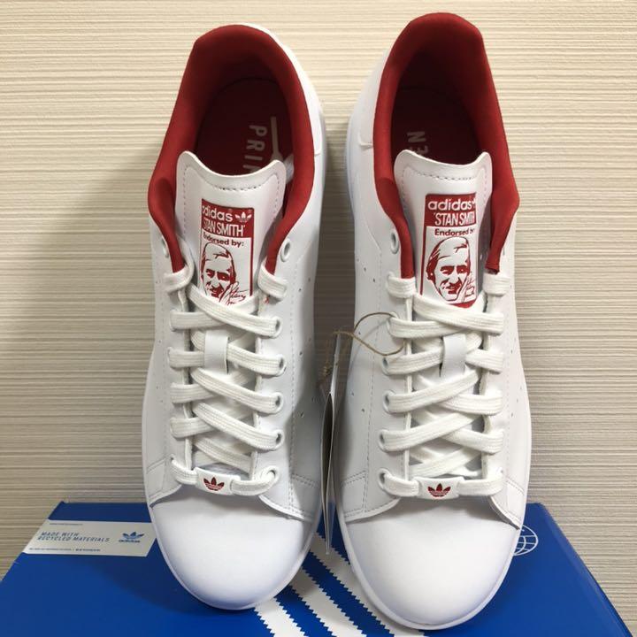 在庫 スタンスミス 25cm 新品 adidas iaohw-m72825220552 H00305 赤ロゴ 2022人気