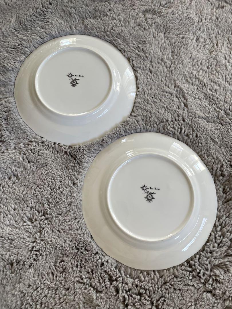 【Noritake】Bel Eclat 蘭の花 コレクション 平皿 2枚セット