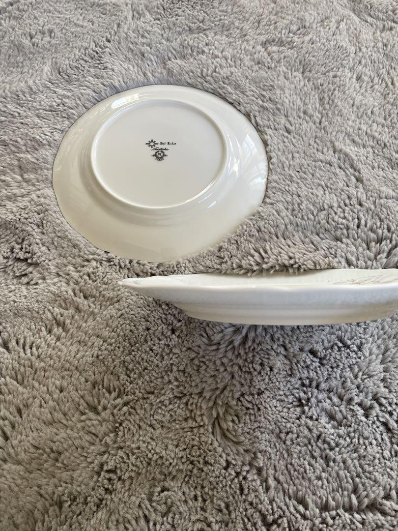 【Noritake】Bel Eclat 蘭の花 コレクション 平皿 2枚セット