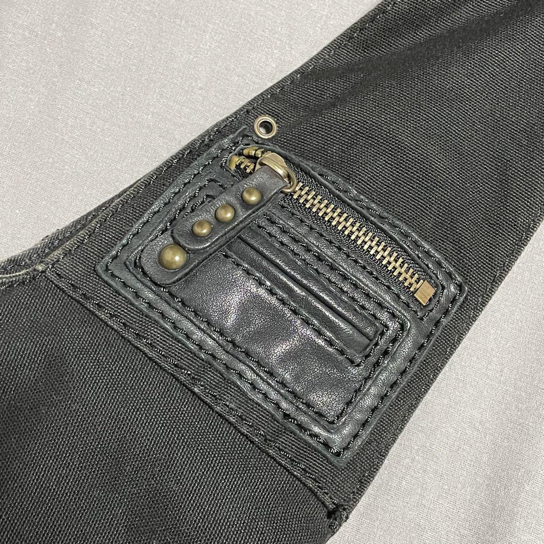 バッグ DIESEL Archive studs leather shoulderbag