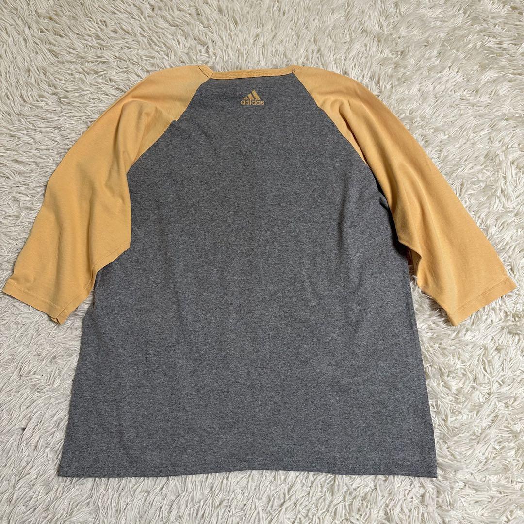 希少 USA製 【adidas】アディダス ラグラン tシャツ L