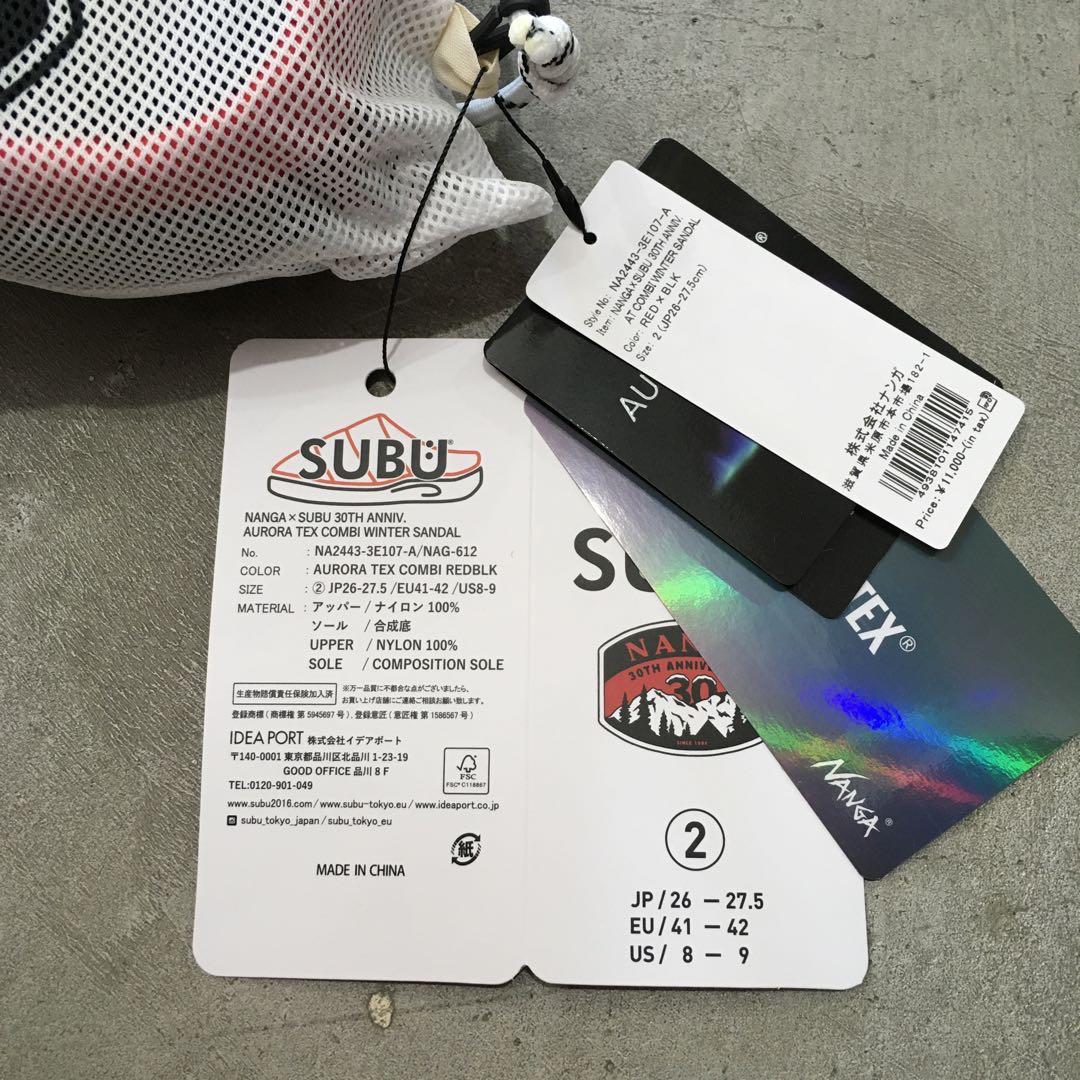 NANGA×SUBU 30TH アニバーサリーオーロラサンダル