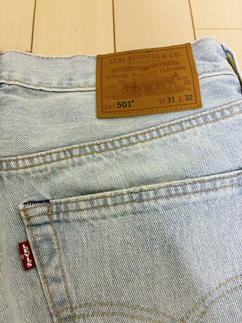 【美品】LEVI'S PREMIUM 501 WORN IN ライトインディゴ