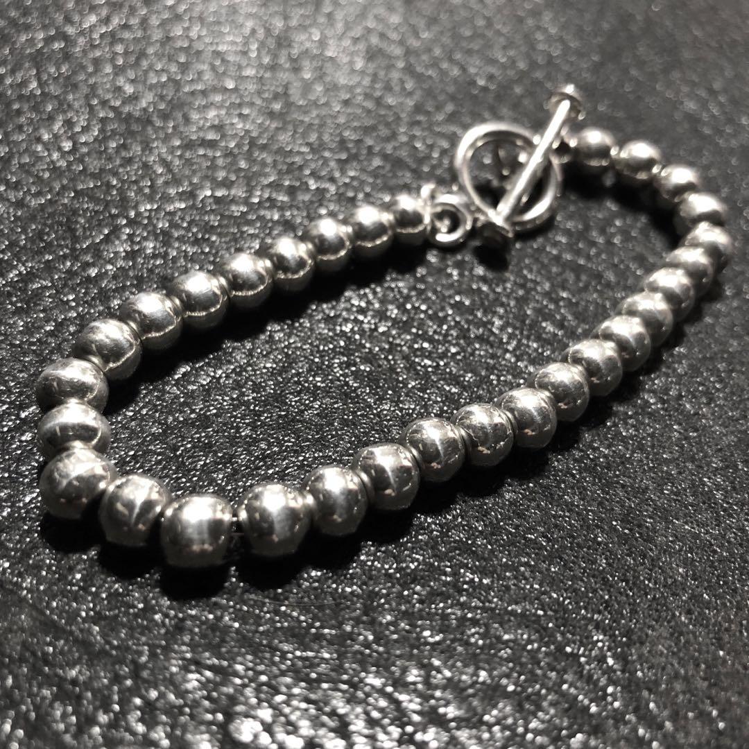 アクセサリー Vintage Silver Ball Chain Bracelet 925