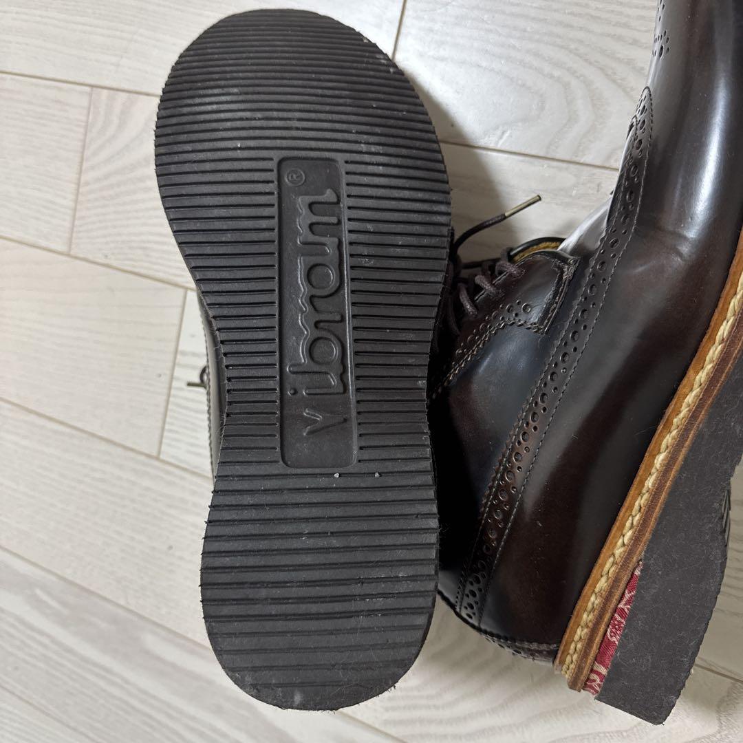 『VISVIM』 ウィングチップ ローファー ブラウン