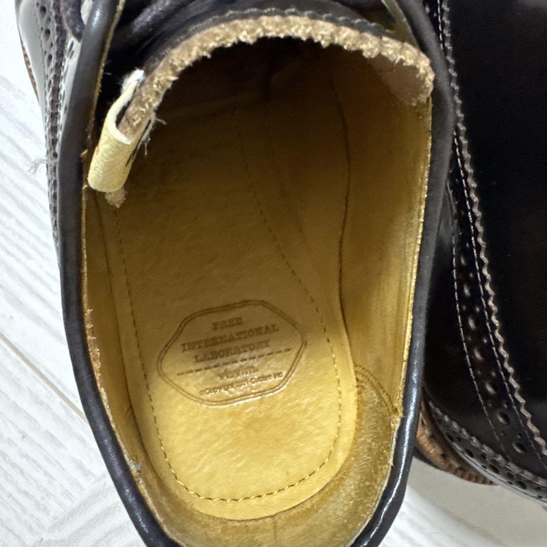 『VISVIM』 ウィングチップ ローファー ブラウン