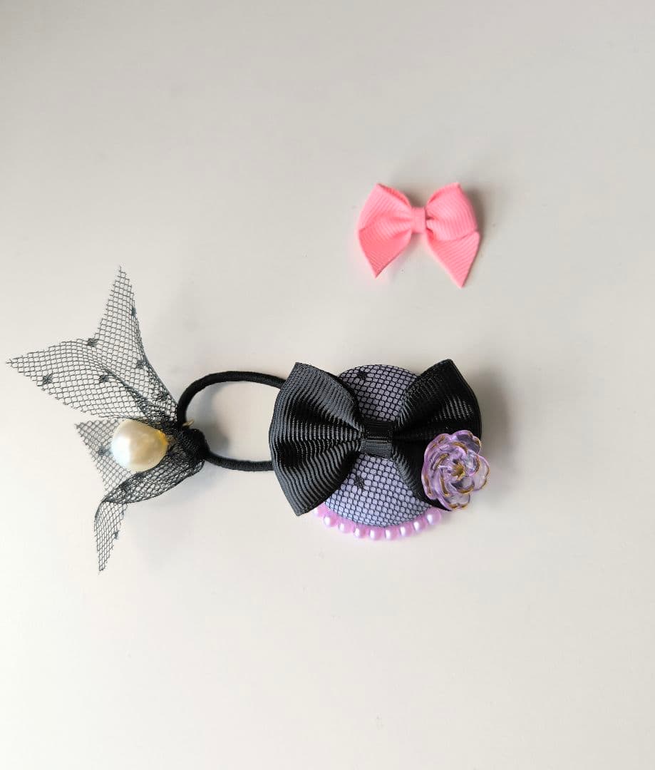 ラッキーカラー＆推しカラー.ヘアゴム　ブラック