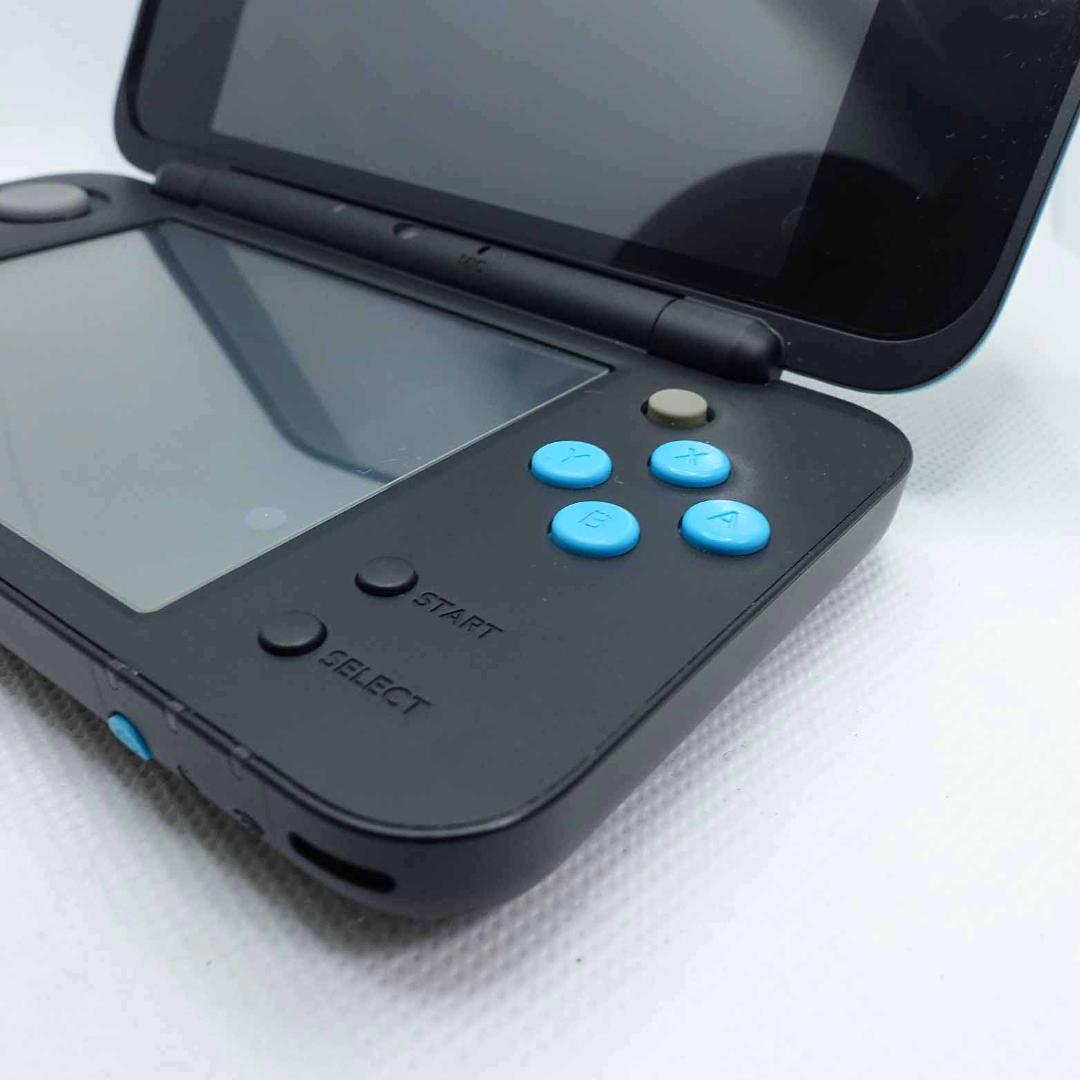すぐ遊べる】Newニンテンドー2DS LL (ブラック×ターコイズ) ソフト付