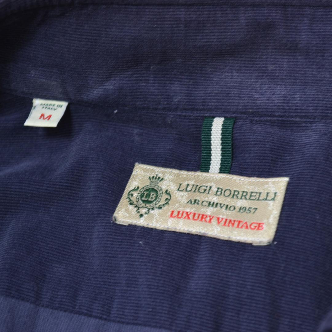 美品 LUIGI BORRELLI LUXURY VINTAGE 長袖シャツ M