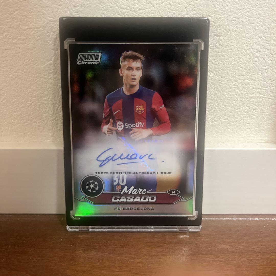 topps バルセロナ　カサド　サインカード