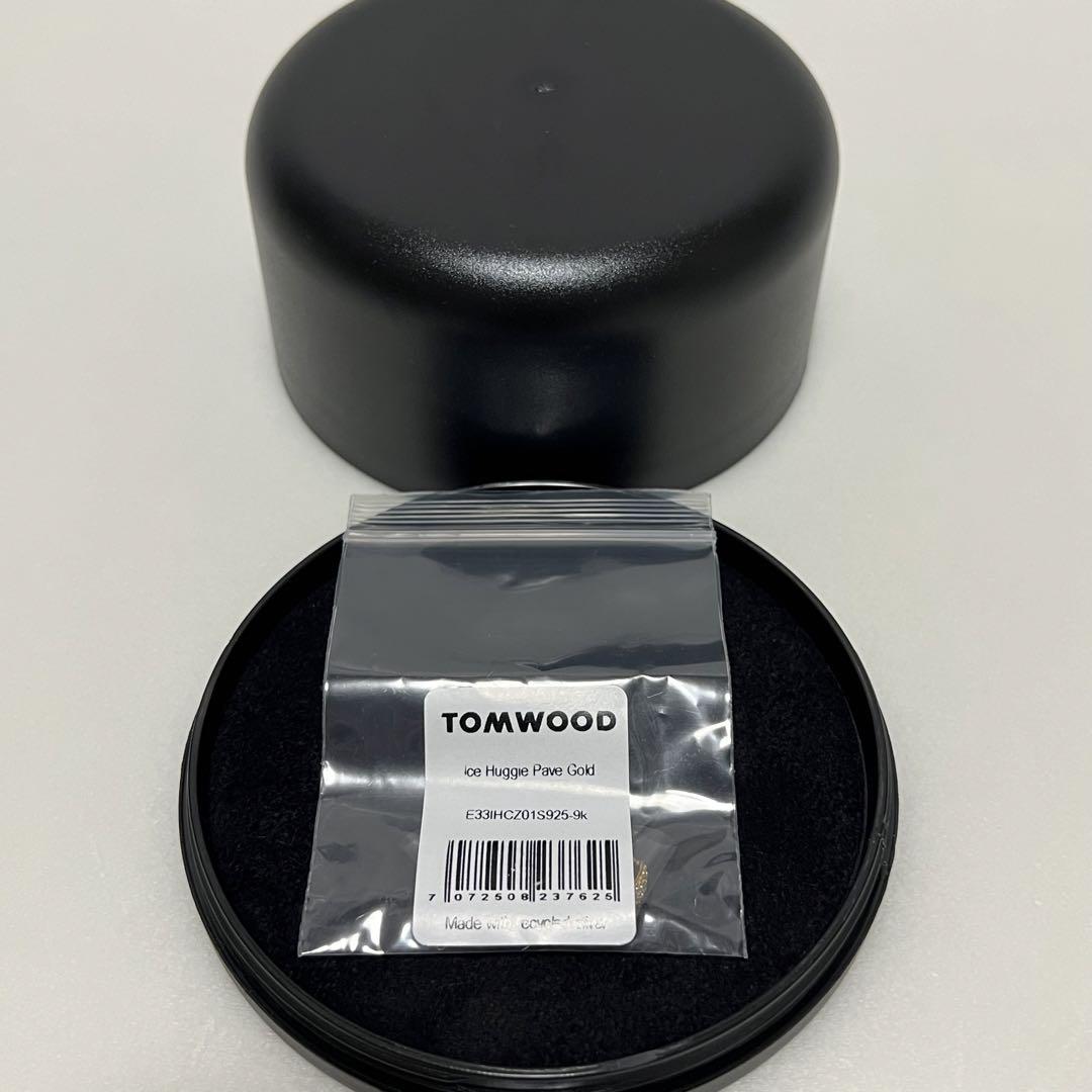 新品TOMWOODトムウッド ピアス Ice Huggies Pave Gold