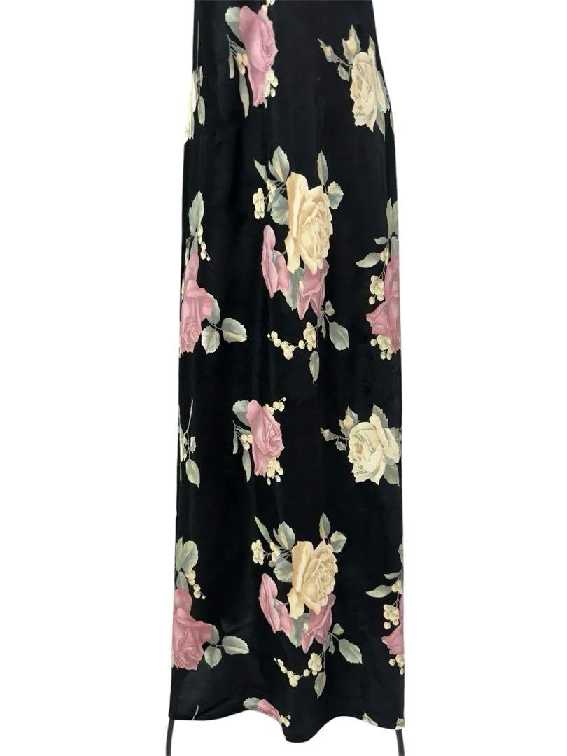 vintage SCARLETT Floral roses maxi dress