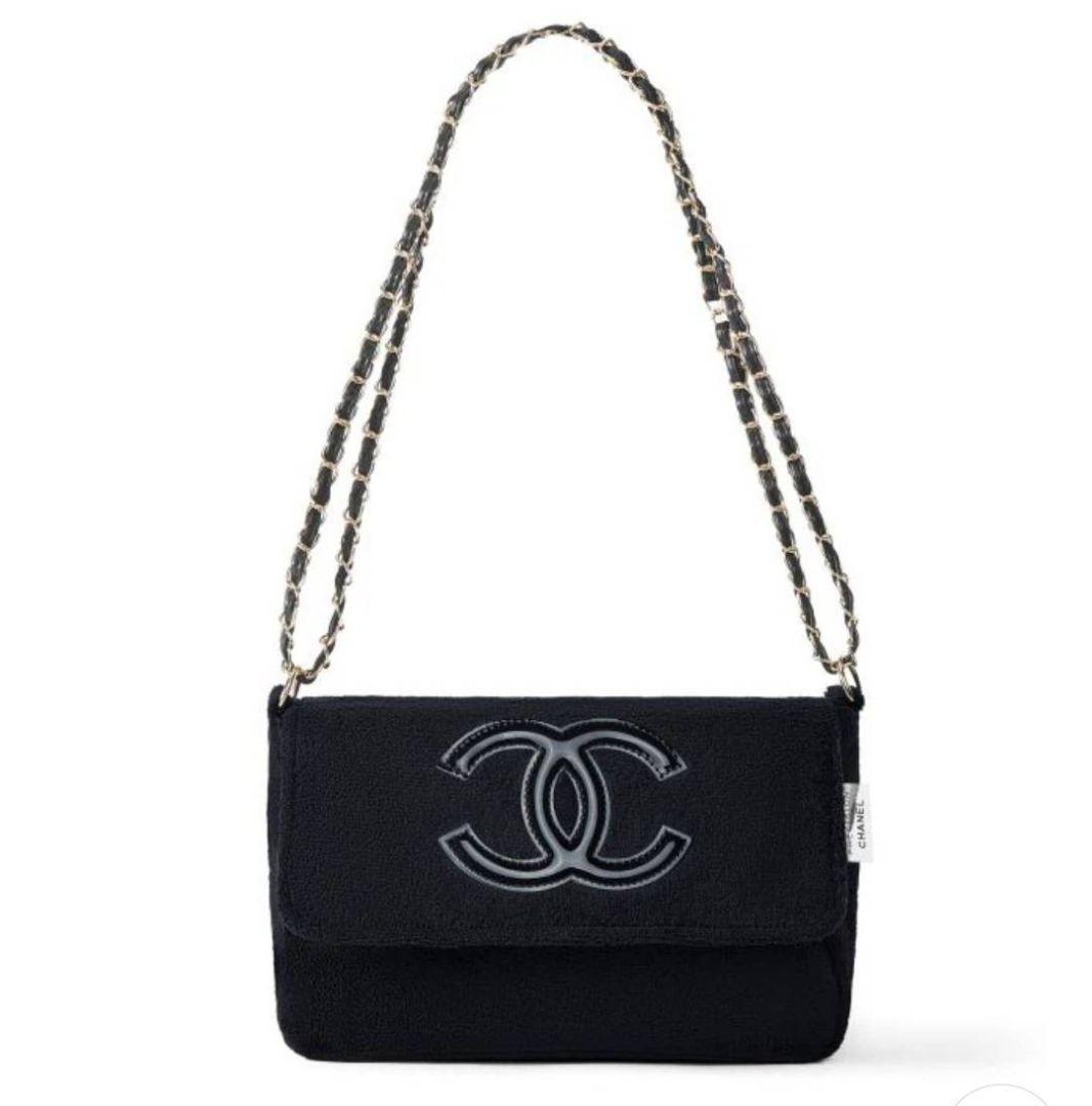 CHANEL シャネル ノベルティ ショルダーバッグ チェーンブラック