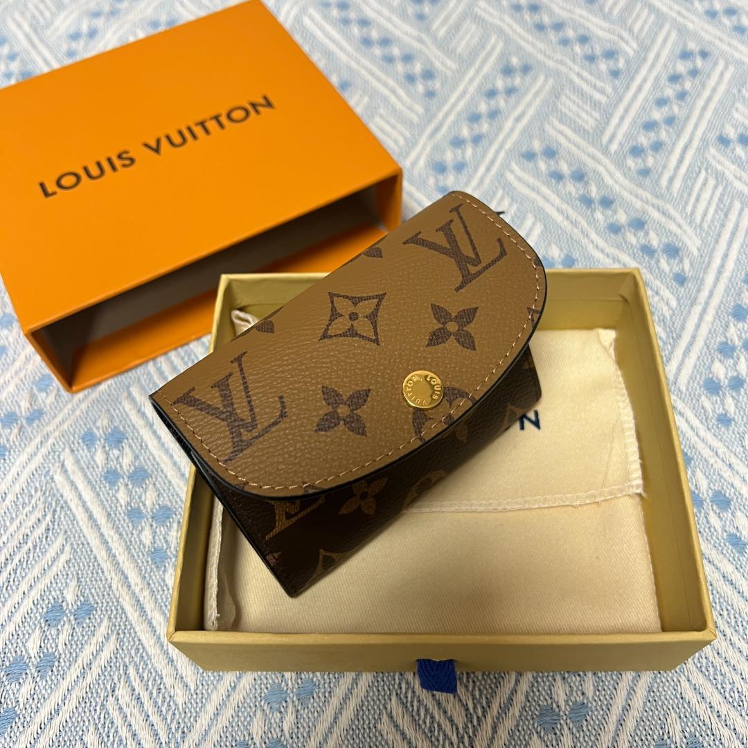 美品 ポルトモネロザリモノグラムリバースコンパクト財布M82333