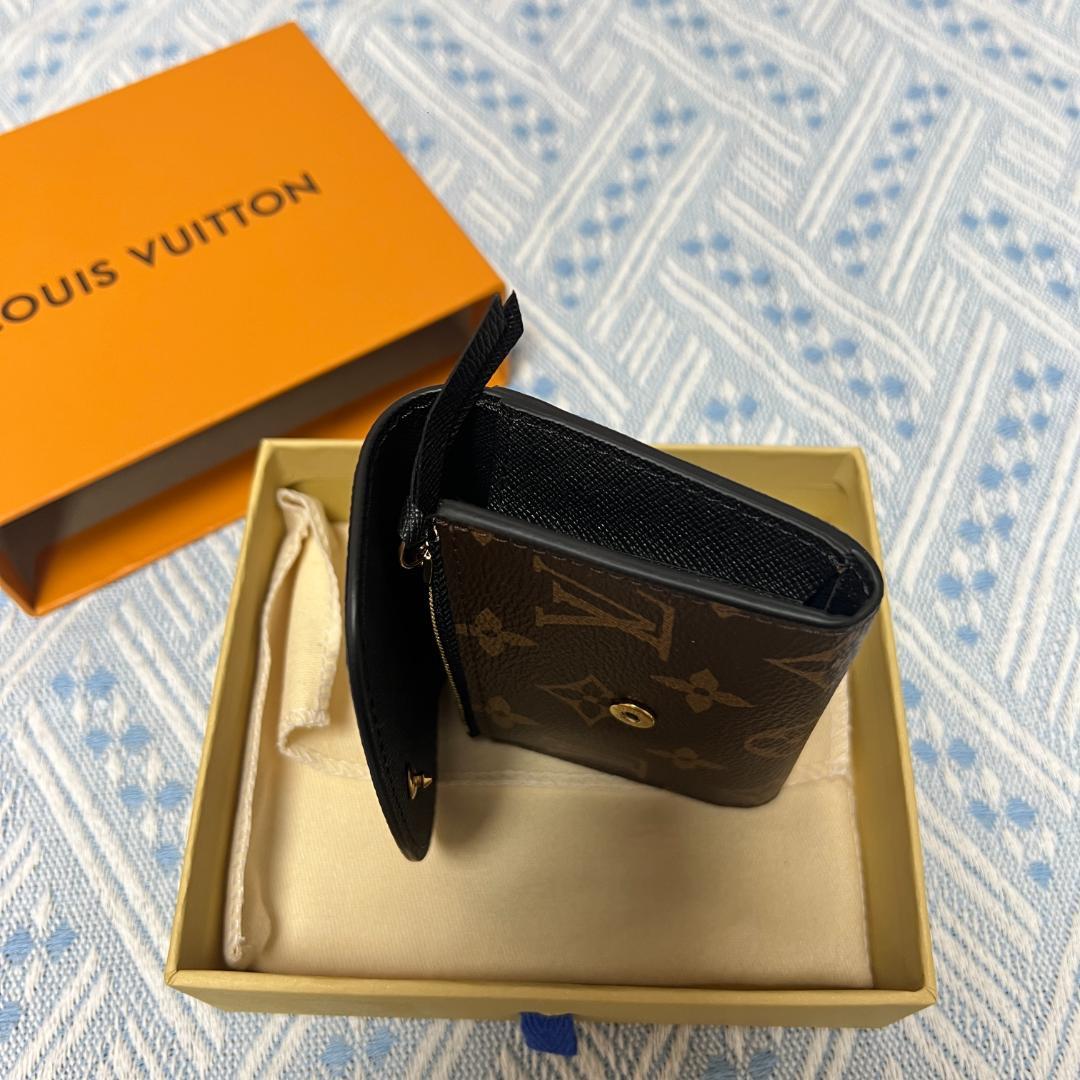 美品 ポルトモネロザリモノグラムリバースコンパクト財布M82333