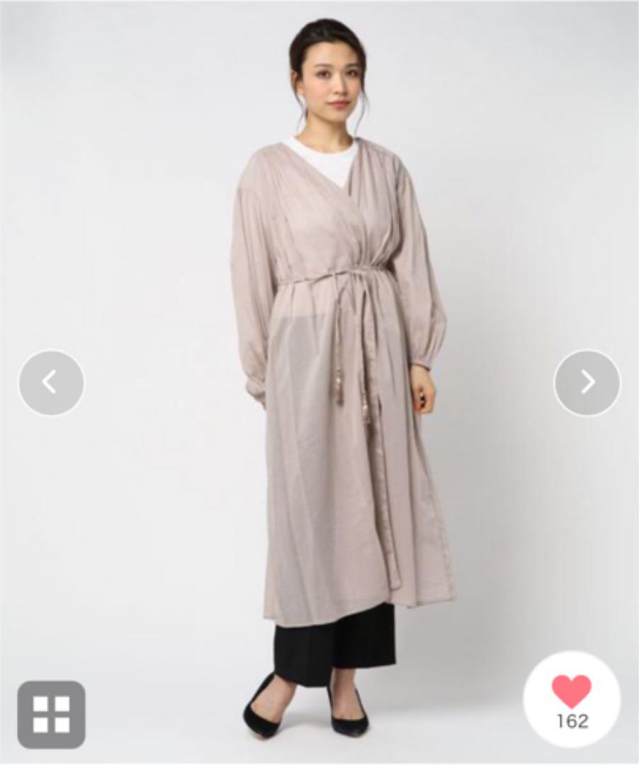 新品【ne Quittez pas/ヌキテパ】コットンベール ギャザーガウン