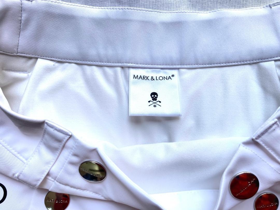 MARK&LONA ホワイト プリーツスカート