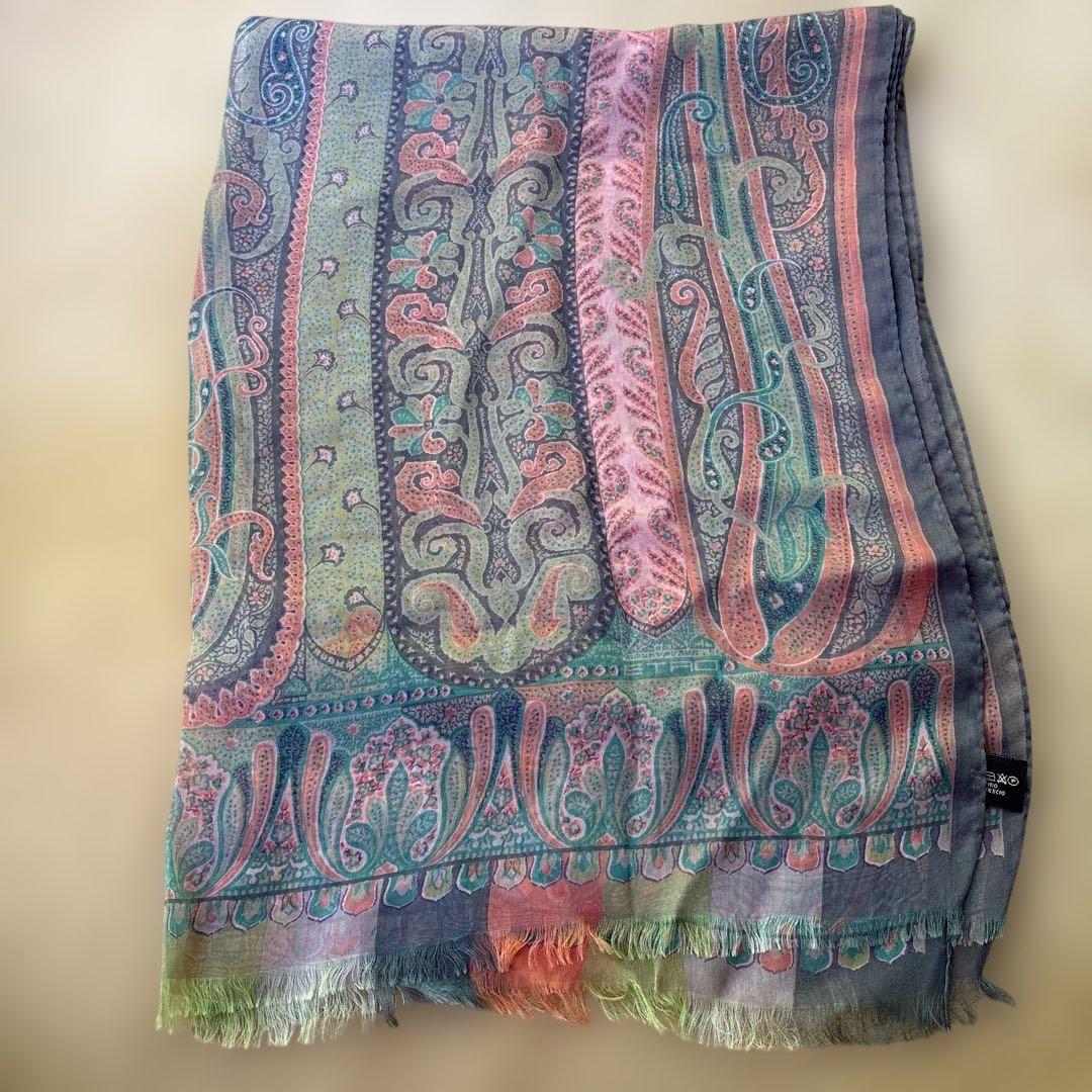 ETRO 多色柄 ストール ETRO - □新品□未使用□ ETRO エトロ コットン100％ ペイズリー