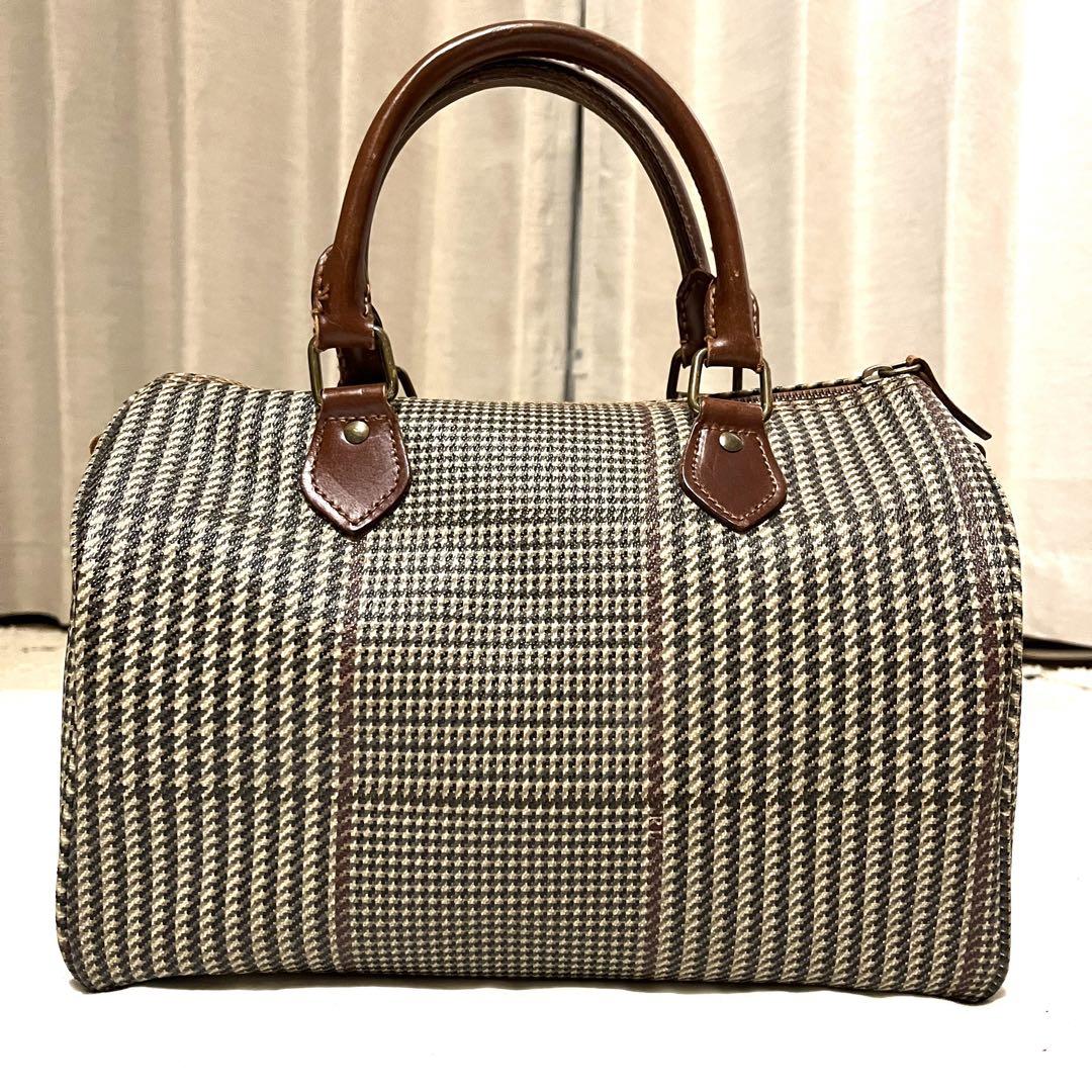 送料込即購入OK)美品 ポロラルフローレン ボストンバッグ 千鳥