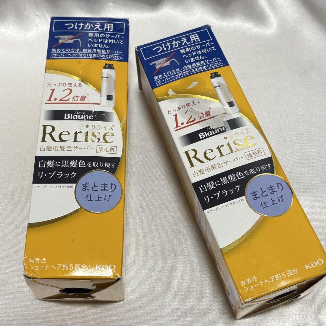リライズ 白髪用髪色サーバー リ・ブラック つけかえ用 2本